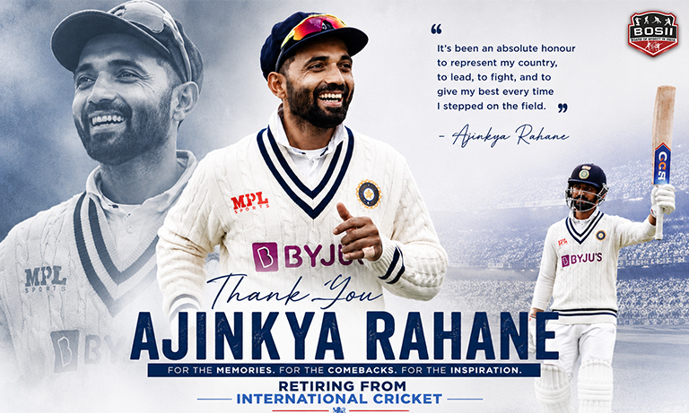 Ajinkya Rahane Announces Retirement from International Cricket