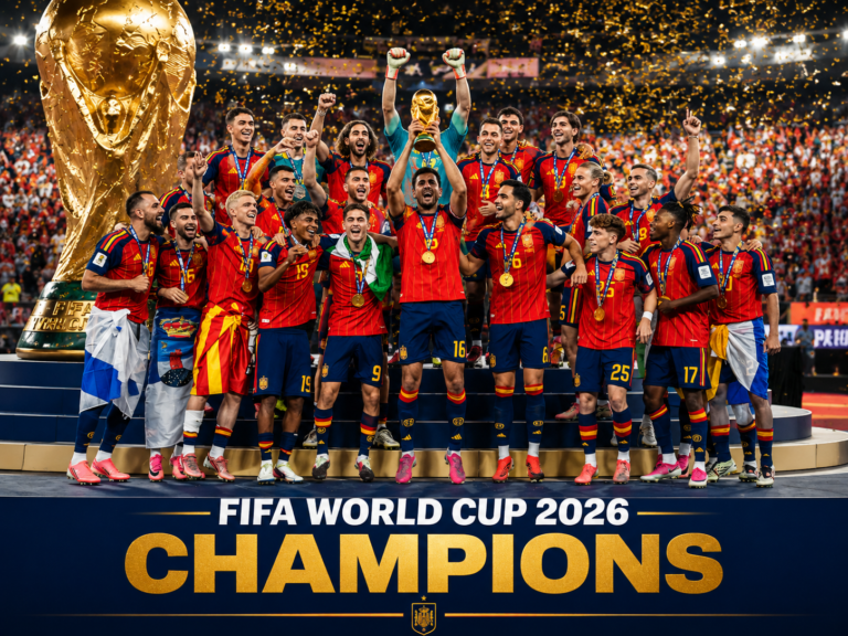 Spain Crowned FIFA World Cup 2026 Champions After Dramatic Victory Over Argentina